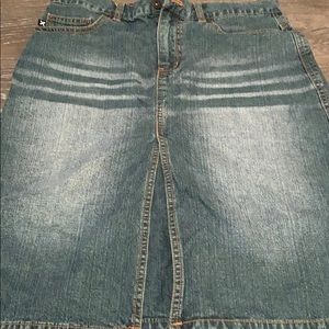Express Denim Skirt